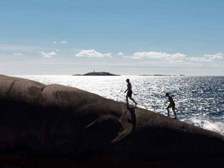 Idyllisk kust i mysiga Lysekil