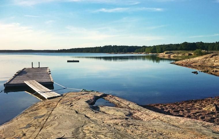 Havet nära ett boende i Valdemarsvik