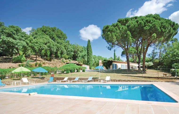 Pool till hus att hyra i Grimaud