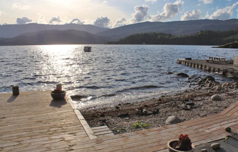 Samnangerfjorden nära en av våra stugor i Samnanger