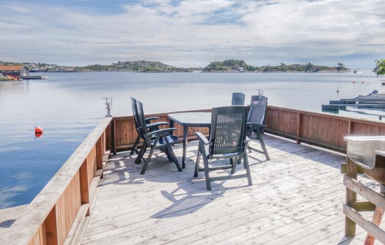Utsikt över havet från en stuga nära Kristiansand
