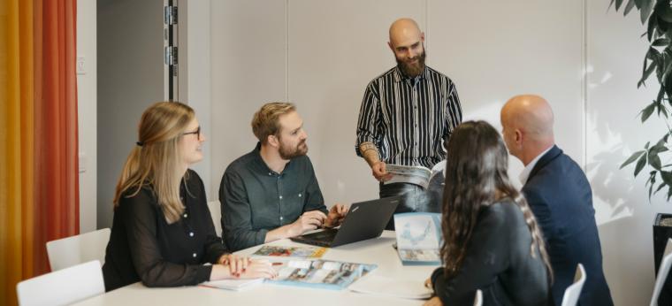 Personal på kontoret i Mölndal