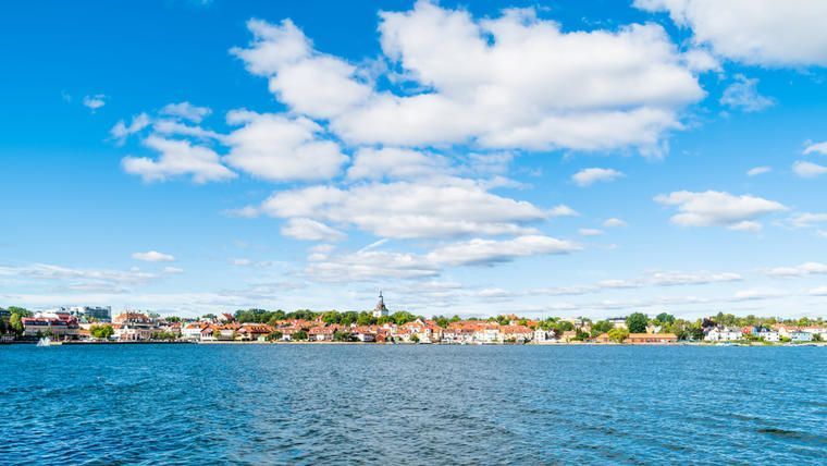 Västervik vid havet i Småland