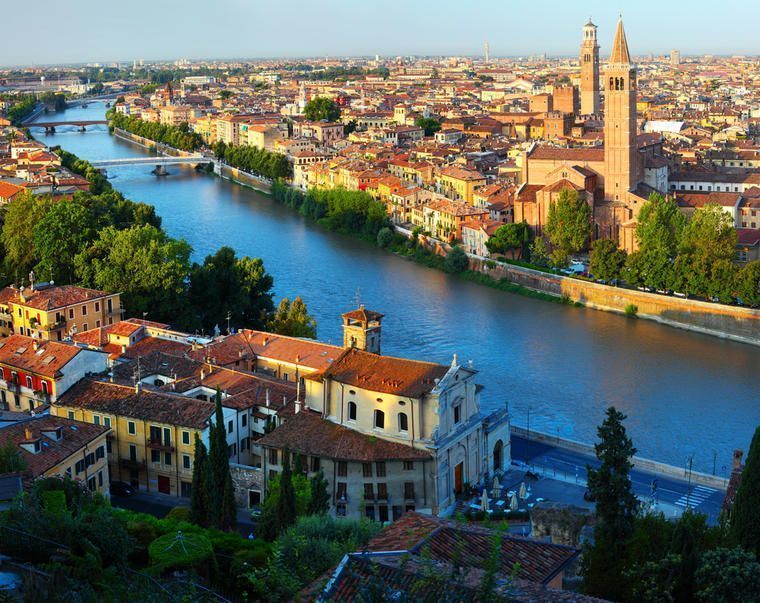Vy över Verona, Veneto