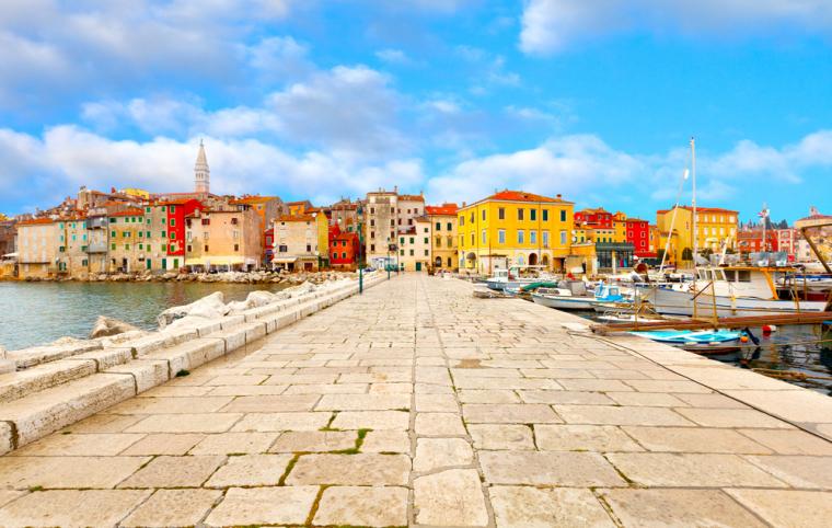 Hus i Porec gamla stan
