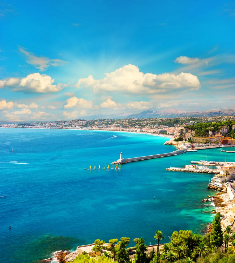 Nice på Côtes d'Azur i Frankrike
