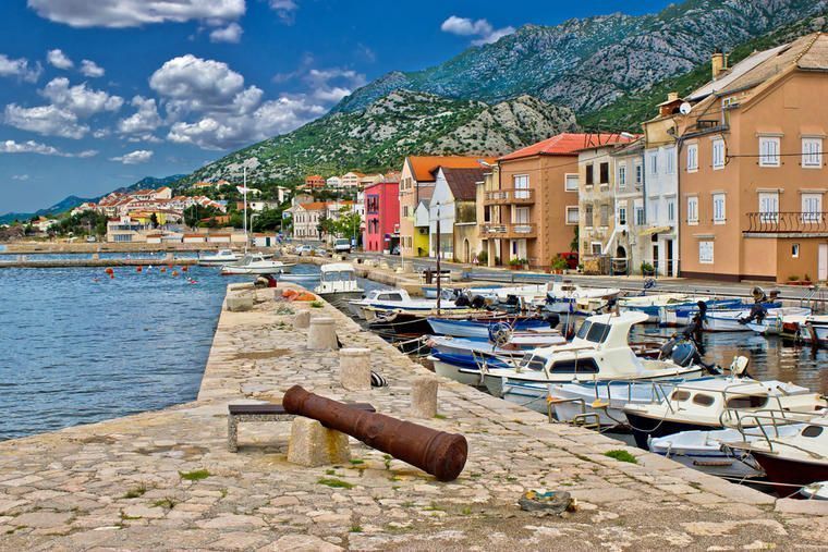 Karlobag vid Kvarnerbukten i Kroatien
