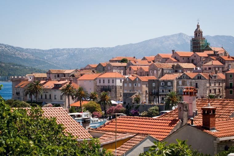 Hus på ön Korcula