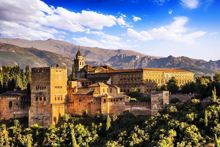 Vy över slottet Alhambra