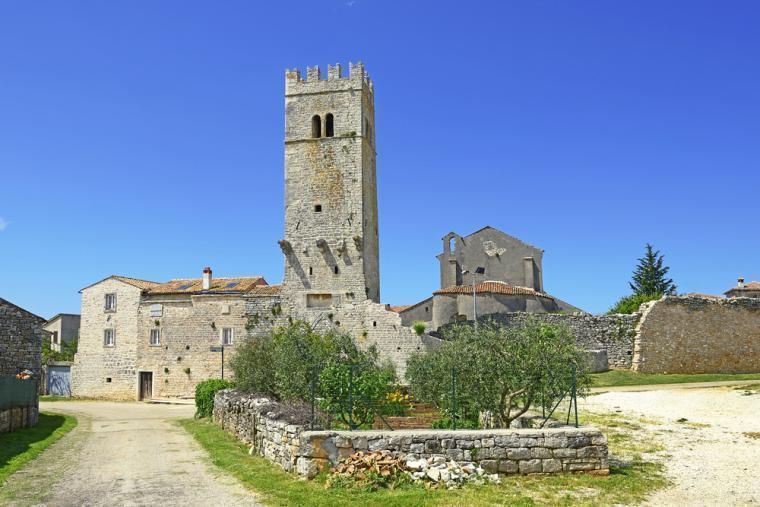 Välbevarade Sveti Lovrec i Kroatien