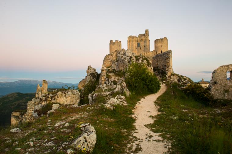 Utsiktsbild från Abruzzo i Italien