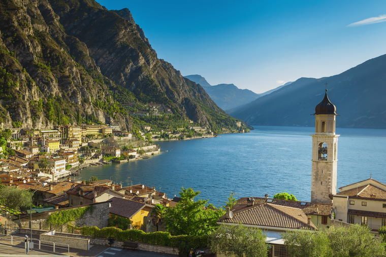Gardasjön i Veneto, Italien