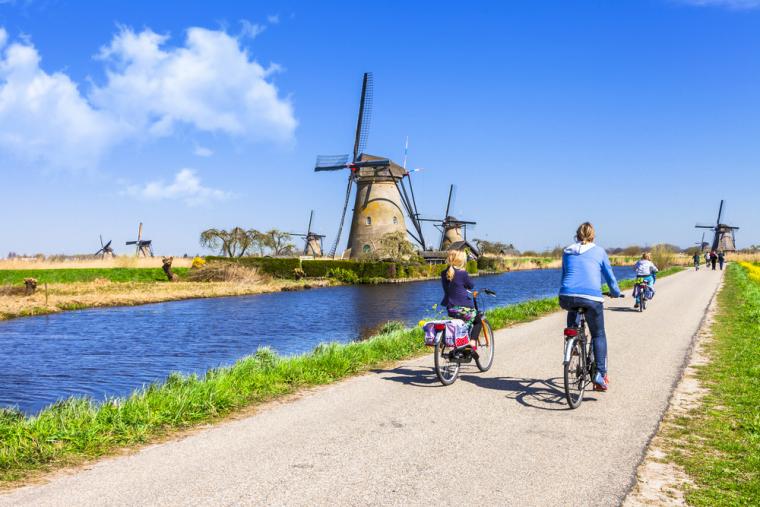 På cykel i Nederländernas natur