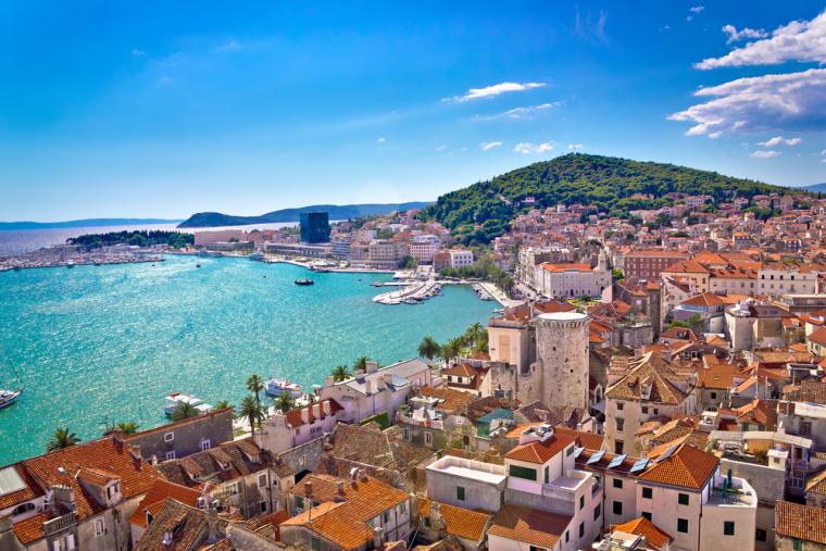 Hus vid havet i vackra Split