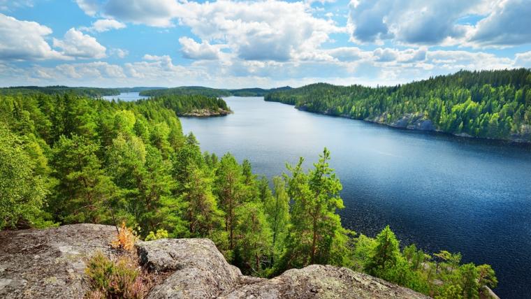 En del av Saimaa (Saimen)