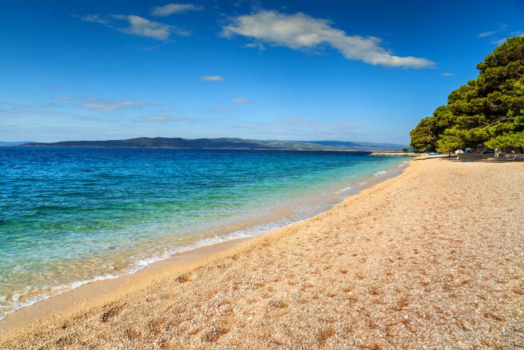 Strand i Brela, Dalmatien