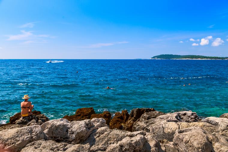 Närhet till havet från ett semesterhus i Medulin