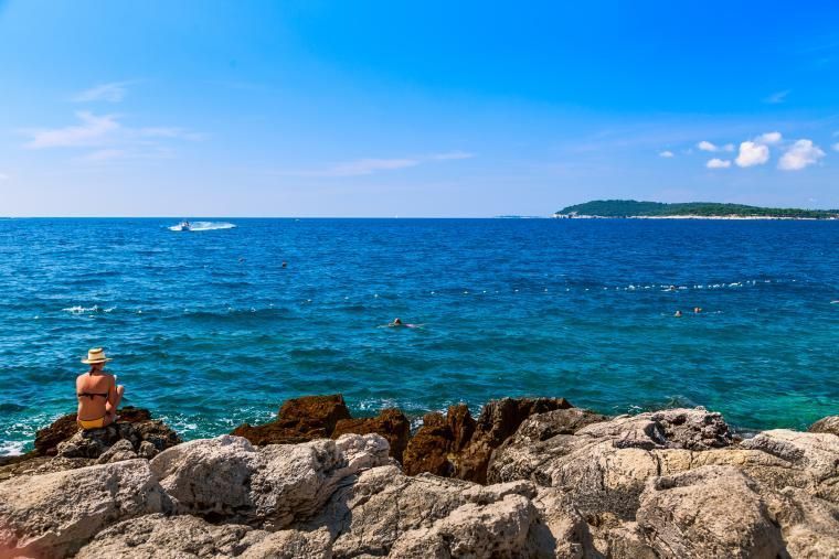 Hav och strand i Pula