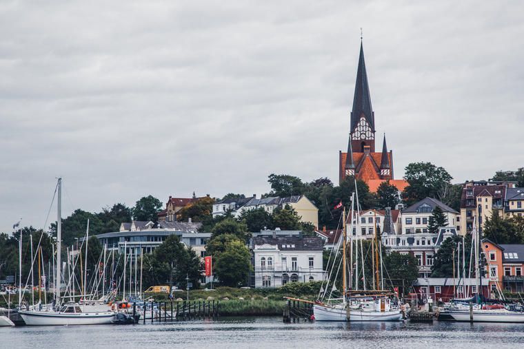Flensburg i Tyskland