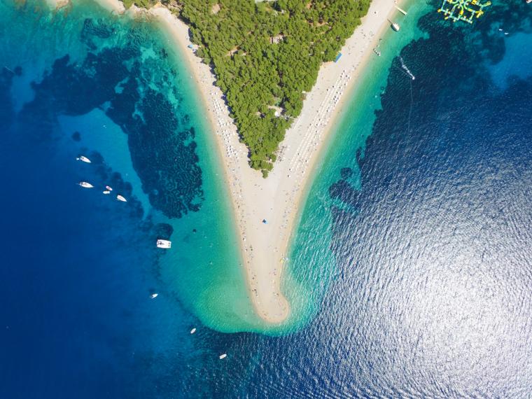 Zlatni rat på ön Brac