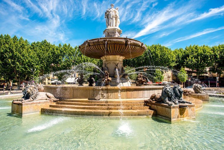 Fontän i Aix-de-Provence