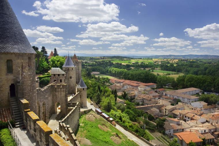 Vackra landskap i Auvergne