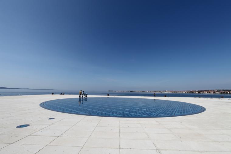 Vid havsorgeln i Zadar
