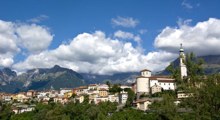 Belluno i regionen Veneto
