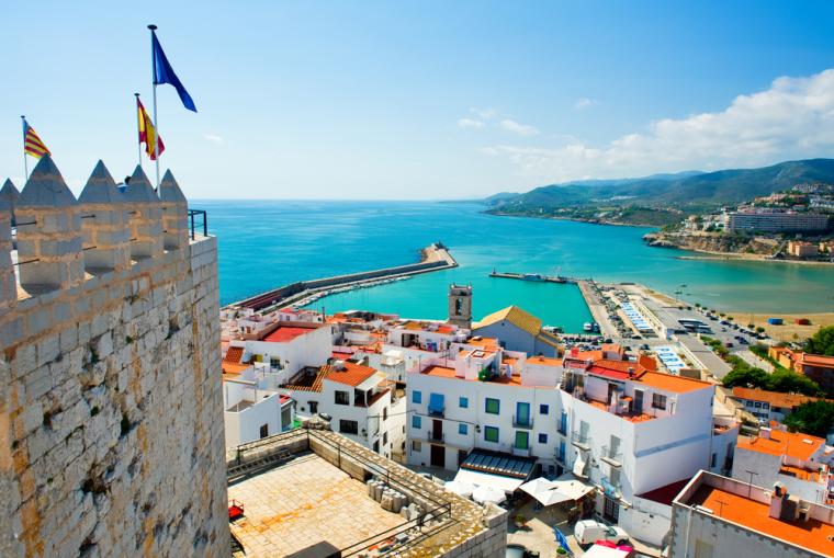 Hus vid Valencias kust