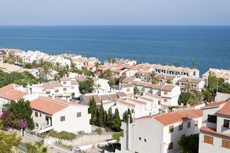 Santa Pola vid havet i Spanien