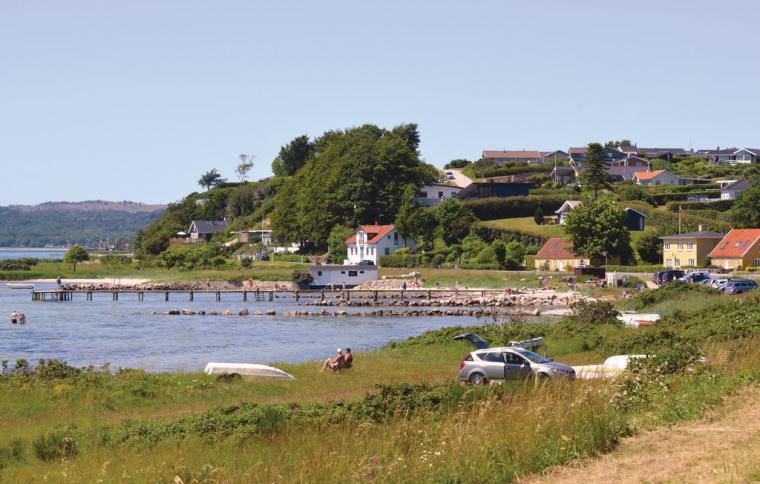 Semesterhus vid havet i Handrup strand